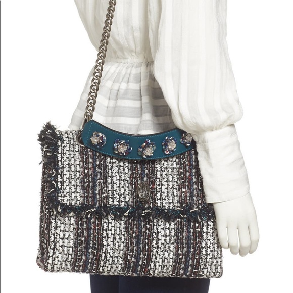 KURT GEIGER Large Embellished Tweed Kensington - Picture 3 of 9